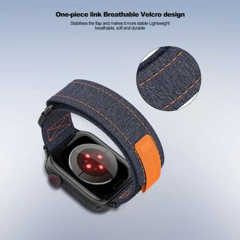 Платнена спортна каишка за Apple Watch Ultra 49 mm 8 7 6 SE 5 4 3 найлонова каишка за iWatch Series 45 mm 44 mm 42 mm 41 mm 40 mm 38 mm Гривна