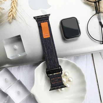 Canvas Sport Strap For Apple Watch Ultra 49mm 8 7 6 SE 5 4 3 Nylon Band For iWatch Series 45mm 44mm 42mm 41mm 40mm 38mm βραχιόλι