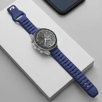 Νέο λουράκι σιλικόνης 20mm για Omega X Swatch Joint MoonSwatch Planet Watch Band Quick Replace Sport Bracelet 20mm