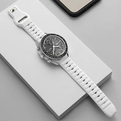Új 20 mm-es szilikon szíj az Omega X Swatch Joint MoonSwatch Planet óraszíjhoz, gyorsan cserélhető sportkarkötő 20 mm-es kiegészítők