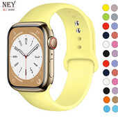 Silikonski remen za remen za Apple Watch 44 mm 45 mm 40 mm 41 mm 42-38 mm 45 mm sportska narukvica iwatch serija 8 7 6 5 4 3 SE 9 Ultra 2 49 mm