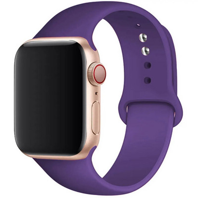 Silikonski remen za remen za Apple Watch 44 mm 45 mm 40 mm 41 mm 42-38 mm 45 mm sportska narukvica iwatch serija 8 7 6 5 4 3 SE 9 Ultra 2 49 mm
