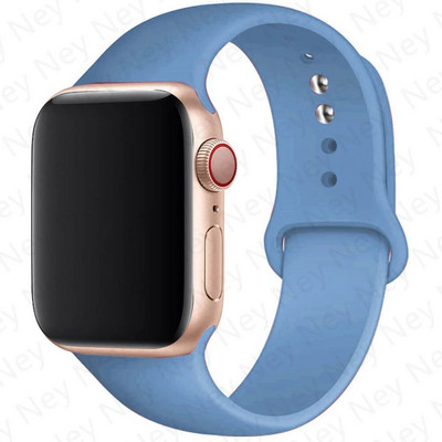 Silikonski remen za remen za Apple Watch 44 mm 45 mm 40 mm 41 mm 42-38 mm 45 mm sportska narukvica iwatch serija 8 7 6 5 4 3 SE 9 Ultra 2 49 mm