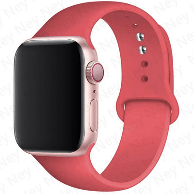 Silikonski remen za remen za Apple Watch 44 mm 45 mm 40 mm 41 mm 42-38 mm 45 mm sportska narukvica iwatch serija 8 7 6 5 4 3 SE 9 Ultra 2 49 mm