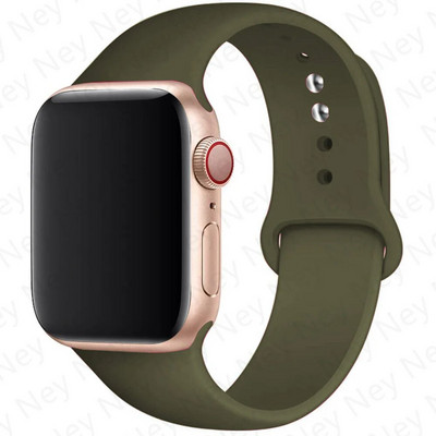 Silikonski remen za remen za Apple Watch 44 mm 45 mm 40 mm 41 mm 42-38 mm 45 mm sportska narukvica iwatch serija 8 7 6 5 4 3 SE 9 Ultra 2 49 mm
