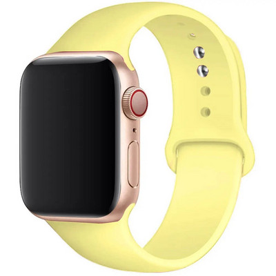 Silikonski remen za remen za Apple Watch 44 mm 45 mm 40 mm 41 mm 42-38 mm 45 mm sportska narukvica iwatch serija 8 7 6 5 4 3 SE 9 Ultra 2 49 mm