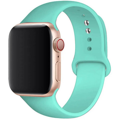 Silikonski remen za remen za Apple Watch 44 mm 45 mm 40 mm 41 mm 42-38 mm 45 mm sportska narukvica iwatch serija 8 7 6 5 4 3 SE 9 Ultra 2 49 mm