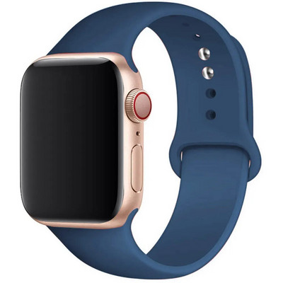 Silikonski remen za remen za Apple Watch 44 mm 45 mm 40 mm 41 mm 42-38 mm 45 mm sportska narukvica iwatch serija 8 7 6 5 4 3 SE 9 Ultra 2 49 mm