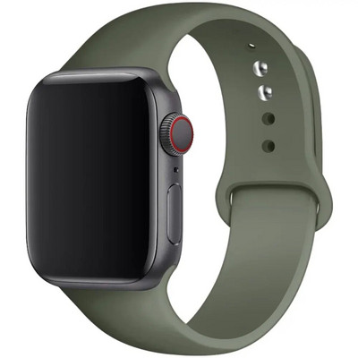 Silikonski remen za remen za Apple Watch 44 mm 45 mm 40 mm 41 mm 42-38 mm 45 mm sportska narukvica iwatch serija 8 7 6 5 4 3 SE 9 Ultra 2 49 mm