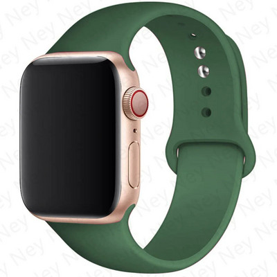 Silikonski remen za remen za Apple Watch 44 mm 45 mm 40 mm 41 mm 42-38 mm 45 mm sportska narukvica iwatch serija 8 7 6 5 4 3 SE 9 Ultra 2 49 mm