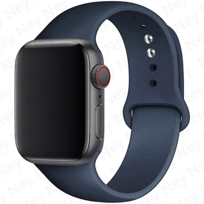 Silikonski remen za remen za Apple Watch 44 mm 45 mm 40 mm 41 mm 42-38 mm 45 mm sportska narukvica iwatch serija 8 7 6 5 4 3 SE 9 Ultra 2 49 mm