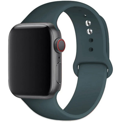 Silikonski remen za remen za Apple Watch 44 mm 45 mm 40 mm 41 mm 42-38 mm 45 mm sportska narukvica iwatch serija 8 7 6 5 4 3 SE 9 Ultra 2 49 mm
