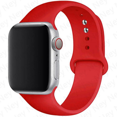 Silikonski remen za remen za Apple Watch 44 mm 45 mm 40 mm 41 mm 42-38 mm 45 mm sportska narukvica iwatch serija 8 7 6 5 4 3 SE 9 Ultra 2 49 mm