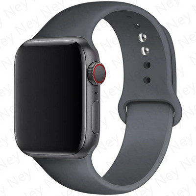 Silikonski remen za remen za Apple Watch 44 mm 45 mm 40 mm 41 mm 42-38 mm 45 mm sportska narukvica iwatch serija 8 7 6 5 4 3 SE 9 Ultra 2 49 mm