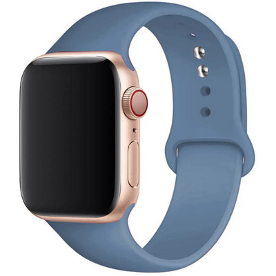 Silikonski remen za remen za Apple Watch 44 mm 45 mm 40 mm 41 mm 42-38 mm 45 mm sportska narukvica iwatch serija 8 7 6 5 4 3 SE 9 Ultra 2 49 mm