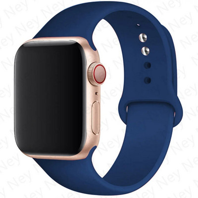 Silikonski remen za remen za Apple Watch 44 mm 45 mm 40 mm 41 mm 42-38 mm 45 mm sportska narukvica iwatch serija 8 7 6 5 4 3 SE 9 Ultra 2 49 mm