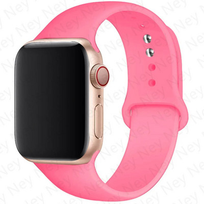Silikonski remen za remen za Apple Watch 44 mm 45 mm 40 mm 41 mm 42-38 mm 45 mm sportska narukvica iwatch serija 8 7 6 5 4 3 SE 9 Ultra 2 49 mm
