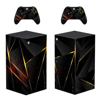 Αυτοκόλλητο Skin Xbox Series X Geometric Fragment Skin για κονσόλα & 2 χειριστήρια Decal Vinyl Protective Skins Style 1