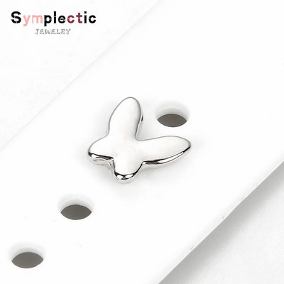 Decorație simplectică curea pentru Apple Watch Brățară din silicon Cuie decorative cu labe de metal pentru iwatch Accesoriu curea sport