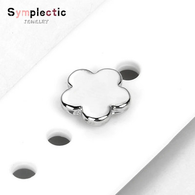 Decorație simplectică curea pentru Apple Watch Brățară din silicon Cuie decorative cu labe de metal pentru iwatch Accesoriu curea sport