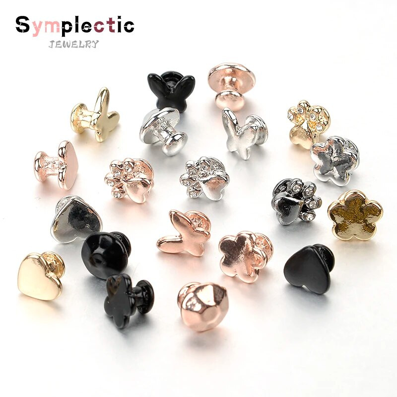 Simlektisks siksnas dekors Apple Watch Band Silikona rokassprādzei Metāla ķepai Dekoratīvie nagi iwatch Sporta siksnas aksesuāram