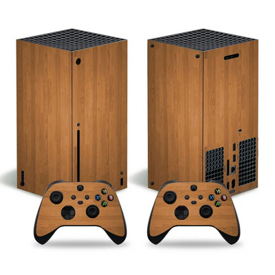 Ξύλινο σχέδιο για xbox series X Αυτοκόλλητο δέρμα για xbox series X δέρματα pvc για xbox series X αυτοκόλλητο βινυλίου