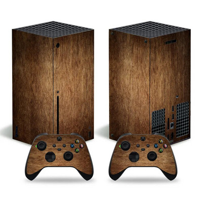 Ξύλινο σχέδιο για xbox series X Αυτοκόλλητο δέρμα για xbox series X δέρματα pvc για xbox series X αυτοκόλλητο βινυλίου