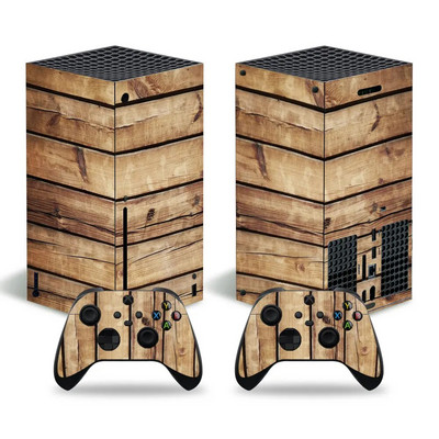 Ξύλινο σχέδιο για xbox series X Αυτοκόλλητο δέρμα για xbox series X δέρματα pvc για xbox series X αυτοκόλλητο βινυλίου