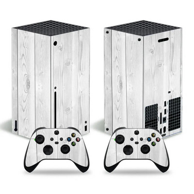 Ξύλινο σχέδιο για xbox series X Αυτοκόλλητο δέρμα για xbox series X δέρματα pvc για xbox series X αυτοκόλλητο βινυλίου