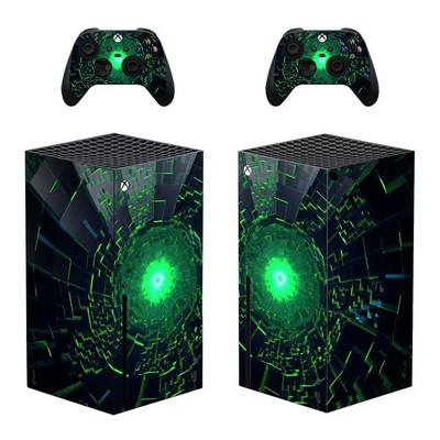 Navlaka s naljepnicom prilagođenog dizajna za Xbox Series X konzolu i 2 kontrolera Vinilna naljepnica za Xbox Series X