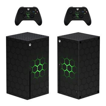 Geometry Style Xbox Series X Стикер за кожа за конзола и 2 контролера Decal Винилови защитни кожи Стил 1