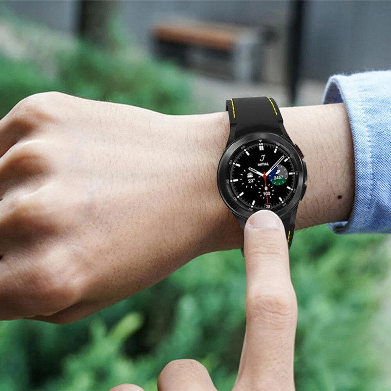 Silikoonist kellarihm Samsungi kellale 4 5 6 rihm 40 mm 44 mm kella 6 4 klassikaline 42 mm 46 mm käevõru Galaxy Watch 5 Pro jaoks, 45 mm rihm