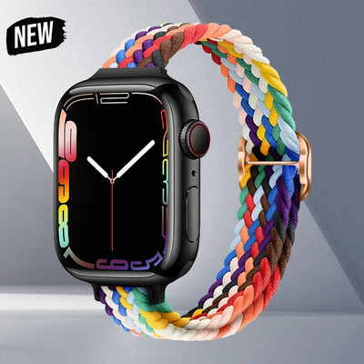 Rihm Apple Watchi rihma jaoks ultra 49mm 8 7 se 3 6 5 punutud Solo Loop käevõru correa iwatch seeria 44mm 40mm 45mm 41mm 38mm 42mm