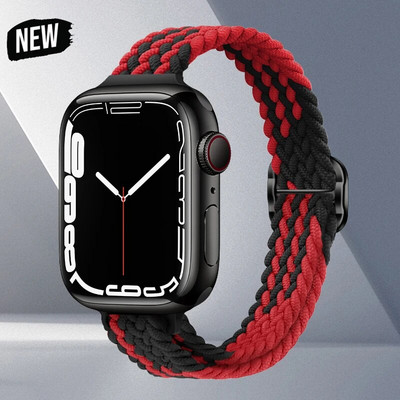 Rihm Apple Watchi rihma jaoks ultra 49mm 8 7 se 3 6 5 punutud Solo Loop käevõru correa iwatch seeria 44mm 40mm 45mm 41mm 38mm 42mm