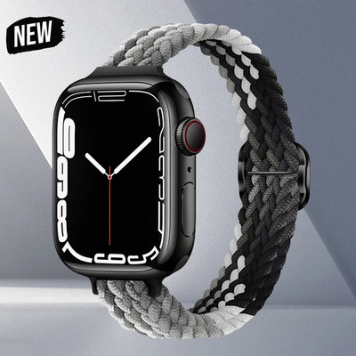 Rihm Apple Watchi rihma jaoks ultra 49mm 8 7 se 3 6 5 punutud Solo Loop käevõru correa iwatch seeria 44mm 40mm 45mm 41mm 38mm 42mm