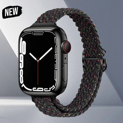 Rihm Apple Watchi rihma jaoks ultra 49mm 8 7 se 3 6 5 punutud Solo Loop käevõru correa iwatch seeria 44mm 40mm 45mm 41mm 38mm 42mm