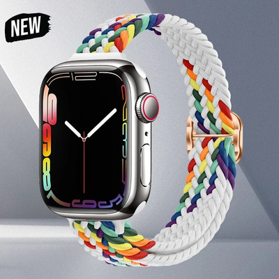 Rihm Apple Watchi rihma jaoks ultra 49mm 8 7 se 3 6 5 punutud Solo Loop käevõru correa iwatch seeria 44mm 40mm 45mm 41mm 38mm 42mm