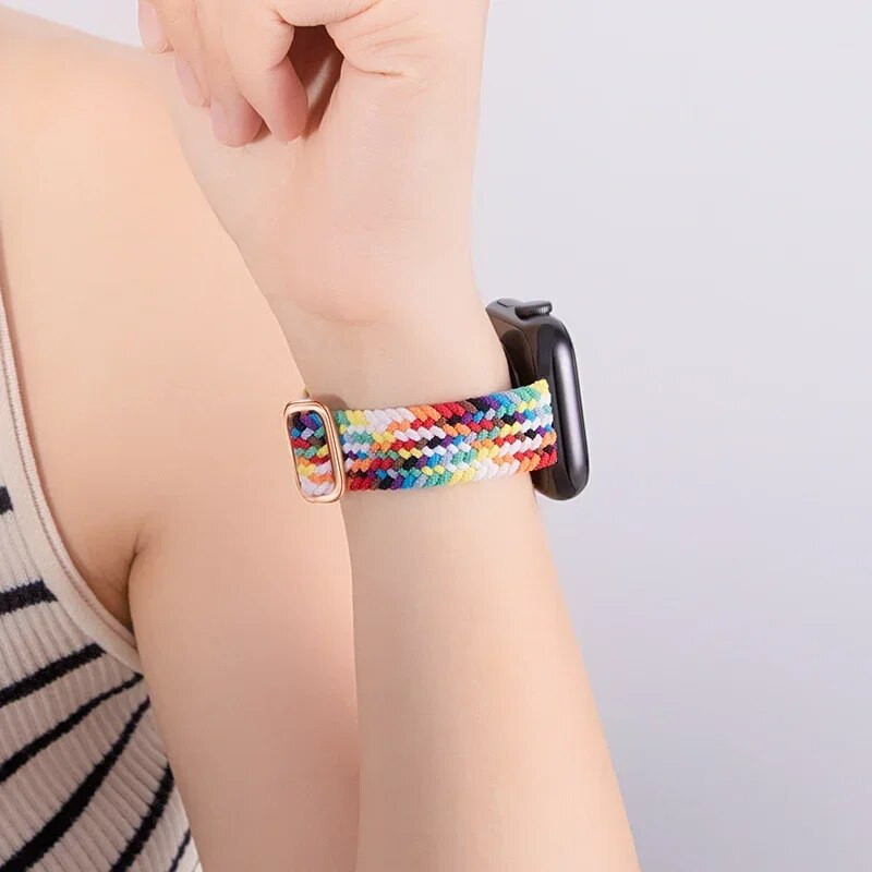 Rihm Apple Watchi rihma jaoks ultra 49mm 8 7 se 3 6 5 punutud Solo Loop käevõru correa iwatch seeria 44mm 40mm 45mm 41mm 38mm 42mm