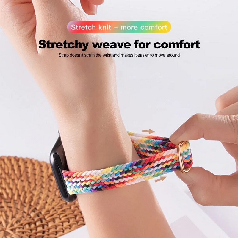 Rihm Apple Watchi rihma jaoks ultra 49mm 8 7 se 3 6 5 punutud Solo Loop käevõru correa iwatch seeria 44mm 40mm 45mm 41mm 38mm 42mm