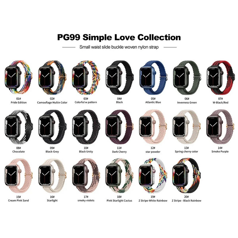 Rihm Apple Watchi rihma jaoks ultra 49mm 8 7 se 3 6 5 punutud Solo Loop käevõru correa iwatch seeria 44mm 40mm 45mm 41mm 38mm 42mm