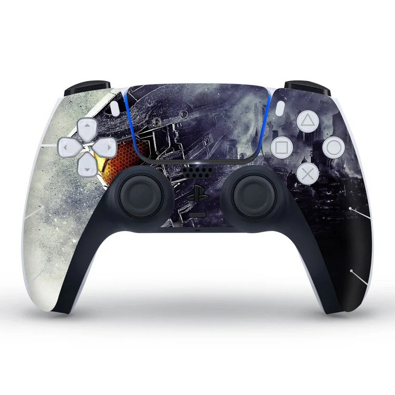 DATA FROG Pretslīdes aizsargs, ādas vāka uzlīme PS5 spēļu pults maskēšanās stilam PS5 kontrollera uzlīmei, kursorsviras piederumi