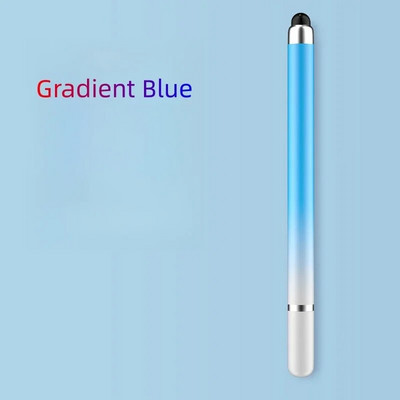 2 în 1 Gradient Stylus Disc cu două capete Stilo pentru ecran tactil Pen telefon mobil Tabletă Stylus Clip Pictura Stilo capacitiv