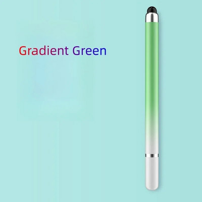 2 în 1 Gradient Stylus Disc cu două capete Stilo pentru ecran tactil Pen telefon mobil Tabletă Stylus Clip Pictura Stilo capacitiv