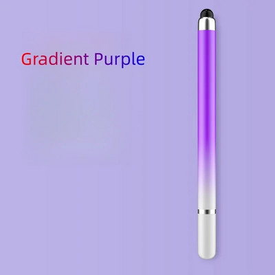 2 în 1 Gradient Stylus Disc cu două capete Stilo pentru ecran tactil Pen telefon mobil Tabletă Stylus Clip Pictura Stilo capacitiv