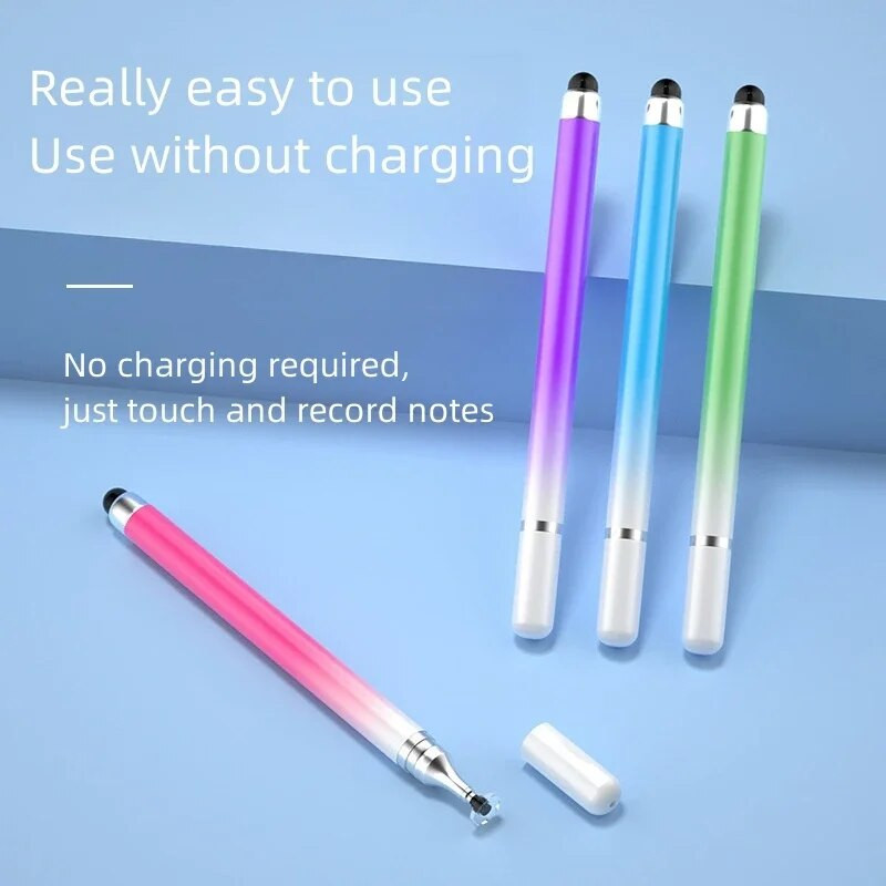 2 u 1 Gradient Stylus disk s dvije glave Olovka za zaslon osjetljiv na dodir Mobilni telefon Tablet Stylus Clip Kapacitivna olovka