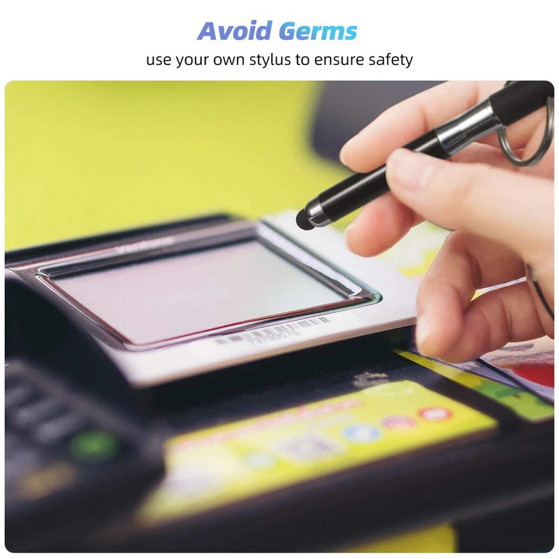 Στυλό 2 σε 1 στυλό με μπρελόκ Φορητό χωρητικό στυλό για SmartPhone Tablet Screen Touch Pen για Iphone Τηλέφωνο Huawei Android