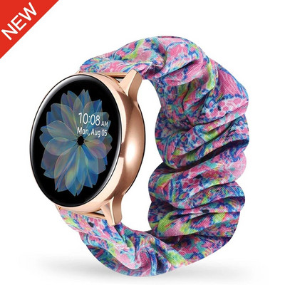 20mm Nylon Solo Loop Elastic λουράκι για Samsung galaxy ρολόι 5/4/Active 2/Huawei GT/Amazfit Bip/GTS για υφασμάτινη ζώνη βραχιολιών 22mm