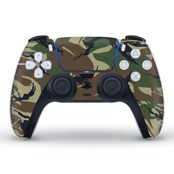 Data Frog Camouflage Skin Sticker за PS5 Gamepad Joystick Защитен Decal Cover за Playstation 5 Controller Аксесоари за игри