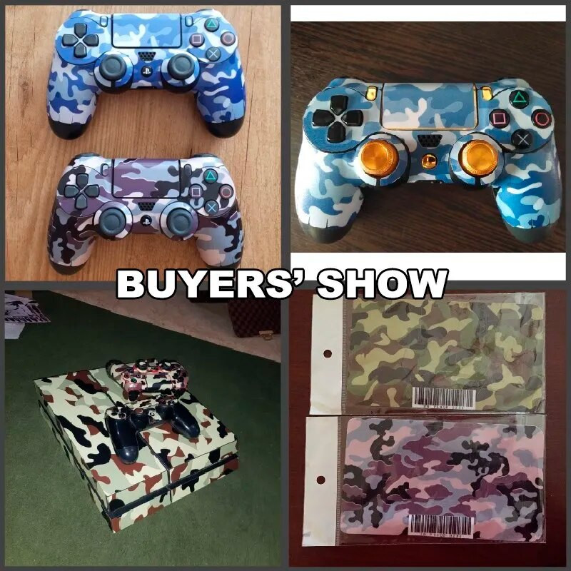 Για χειριστήριο Sony PS4 Camouflage Vinyl Skin Sticker Cover skin For Playstation 4 Gamepad Decal Joystick Joypad Controle