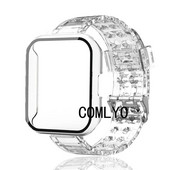Για το ρολόι Xiaomi Redmi 3 Active lite Case PC Glass Screen Protector Strap Clear Bracelet Band